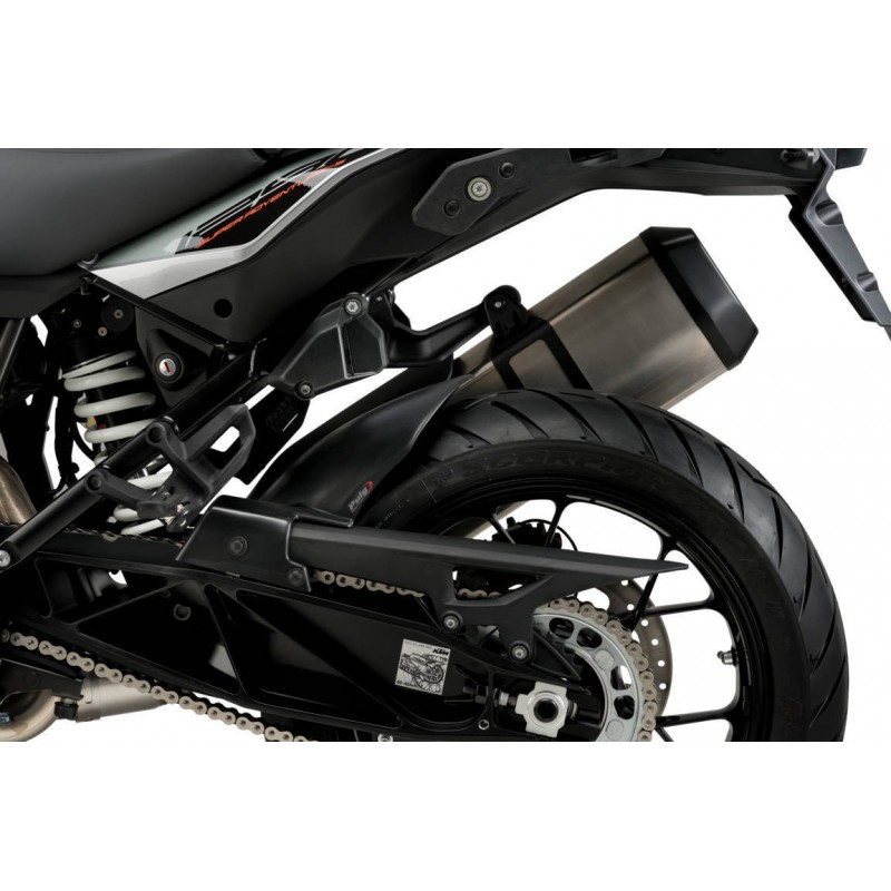 PARAFANGO POSTERIORE PUIG KTM 1290 SUPER ADVENTURE R 2017-2020, NERO OPACO