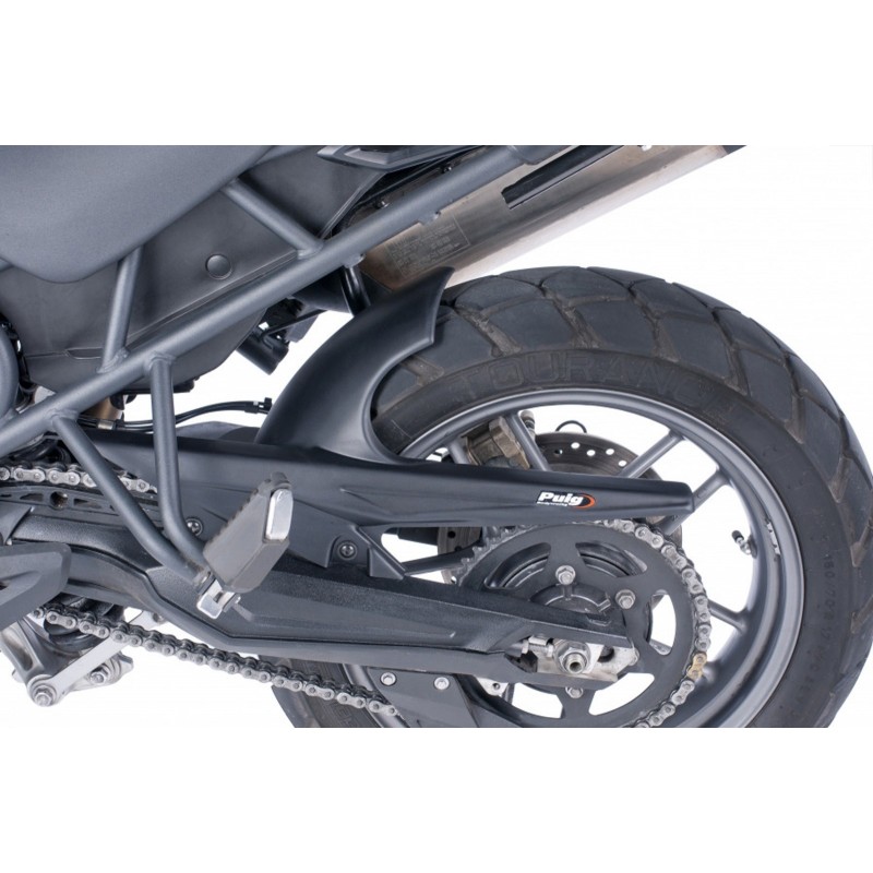 PARAFANGO POSTERIORE PUIG TRIUMPH TIGER 800 2011-2014, NERO OPACO