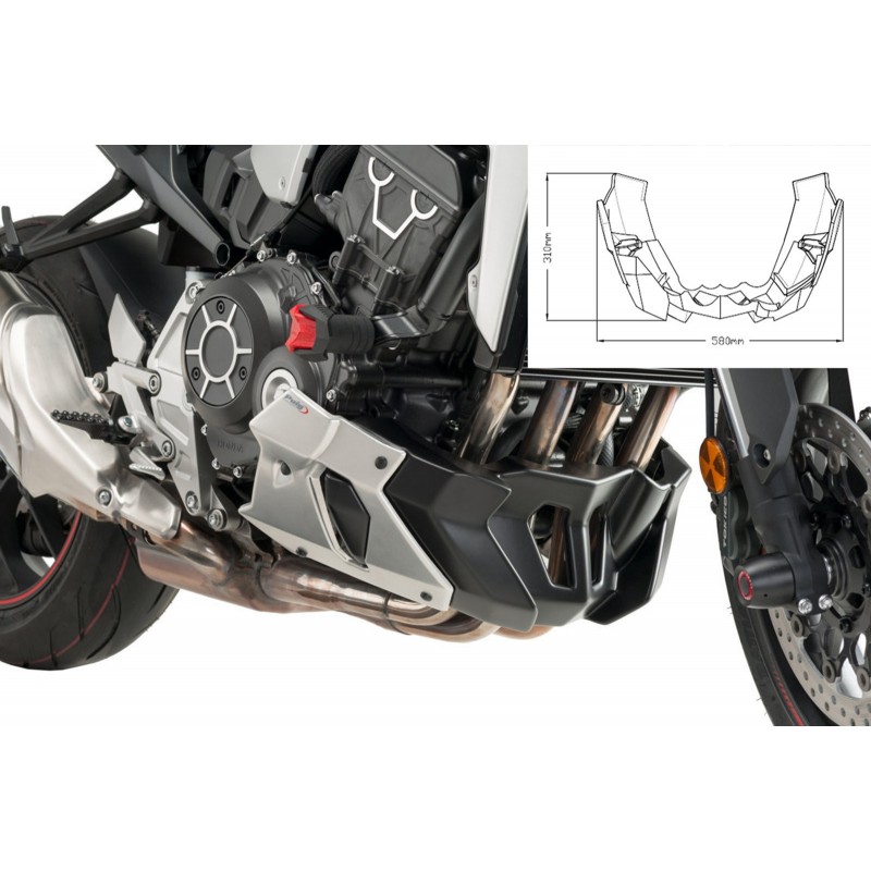 PUIG ENGINE TIP HONDA CB 1000 R 2018-2020, MATT BLACK