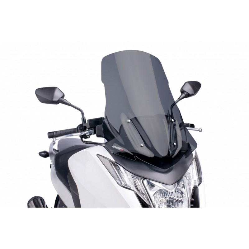 PUIG WINDSCHUTZSCHEIBE V-TECH LINE TOURING HONDA INTEGRA 700 2012-2013, DUNKLE RAUCH
