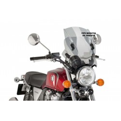 CUPOLINO PUIG UP&DOWN BENELLI LEONCINO 500 2017-2020, FUME CHIARO