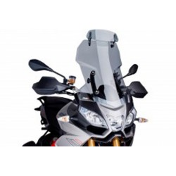 PARABRISAS PUIG TOURING CON DEFLECTOR APRILIA CAPONORD 1200 2013-2017, AHUMADO CLARO