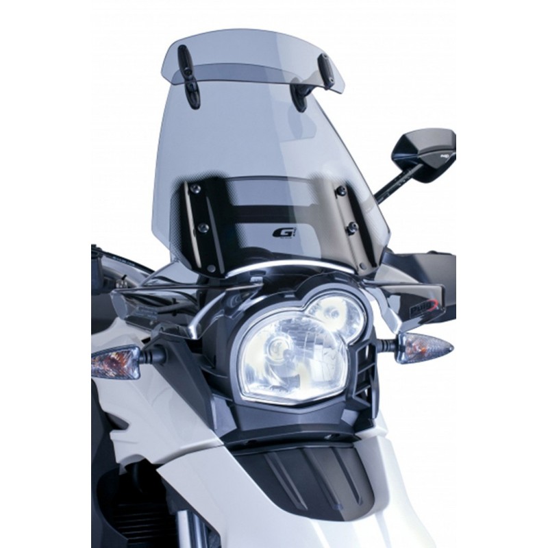 CUPOLINO PUIG TOURING CON DEFLETTORE BMW G 650 GS 2011-2015, FUME CHIARO