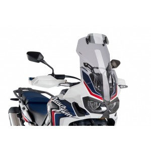 PARABRISAS PUIG TOURING CON DEFLECTOR HONDA AFRICA TWIN 1000 2016-2017, AHUMADO CLARO