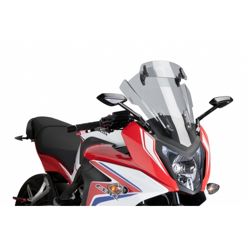PARABRISAS PUIG TOURING CON DEFLECTOR HONDA CBR 650 F 2014-2016, AHUMADO CLARO