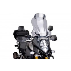 PARABRISAS PUIG TOURING CON DEFLECTOR SUZUKI V-STROM 1000 2014-2016, AHUMADO CLARO