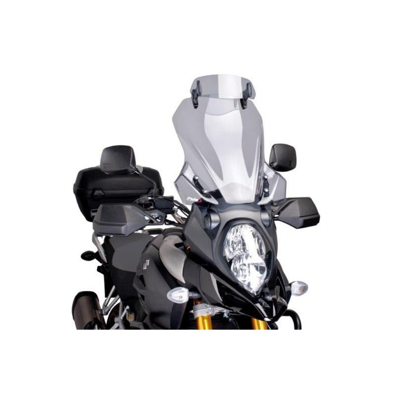 PARABRISAS PUIG TOURING CON DEFLECTOR SUZUKI V-STROM 1000 2014-2016, AHUMADO CLARO