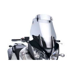 CUPOLINO PUIG TOURING CON DEFLETTORE SUZUKI V-STROM 650 2007-2011, FUME CHIARO