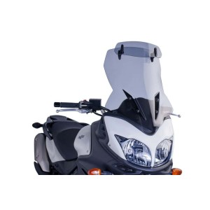 PARABRISAS PUIG TOURING CON DEFLECTOR SUZUKI V-STROM 650 2012-2016, AHUMADO CLARO