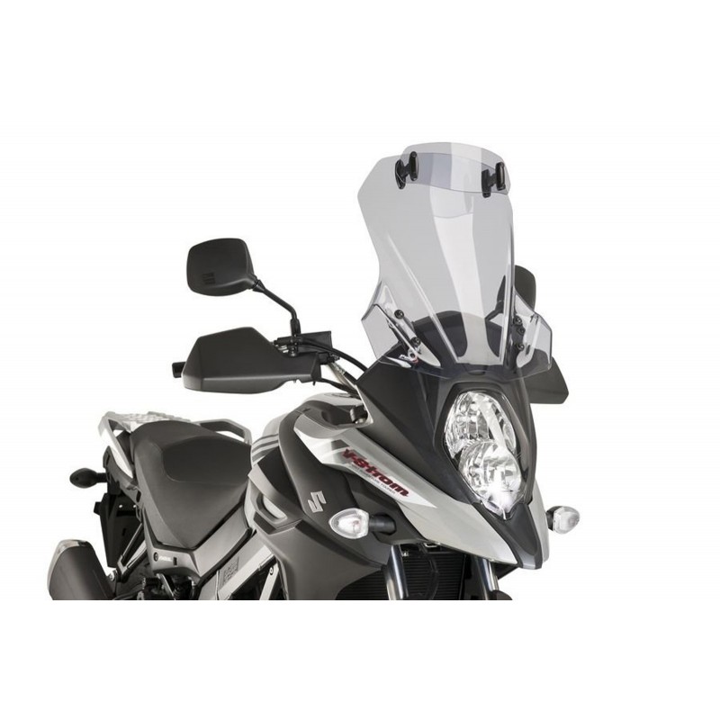 CUPOLINO PUIG TOURING CON DEFLETTORE SUZUKI V-STROM 650 2017-2020, FUME CHIARO