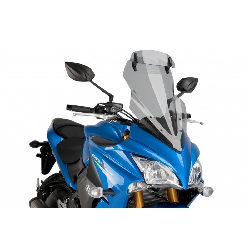 CUPOLINO PUIG TOURING CON DEFLETTORE SUZUKI GSX-S 1000 F 2015-2020, FUME CHIARO