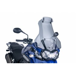 CUPOLINO PUIG TOURING CON DEFLETTORE TRIUMPH TIGER EXPLORER 1200 2012-2015, FUME CHIARO