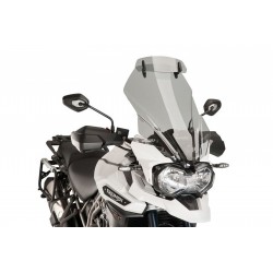 CUPOLINO PUIG TOURING CON DEFLETTORE TRIUMPH TIGER EXPLORER 1200 XC 2016-2017, FUME CHIARO