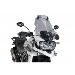 PUIG TOURING WINDSCHUTZSCHEIBE MIT DEFLEKTOR TRIUMPH TIGER EXPLORER 1200 XR 2018-2020, LEICHTER RAUCH