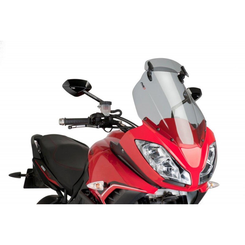 PUIG TOURING WINDSCHUTZSCHEIBE MIT DEFLEKTOR TRIUMPH TIGER SPORT 1050 2013-2015, LEICHTER RAUCH