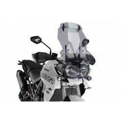 CUPOLINO PUIG TOURING CON DEFLETTORE TRIUMPH TIGER 800 XR 2018-2020, FUME CHIARO