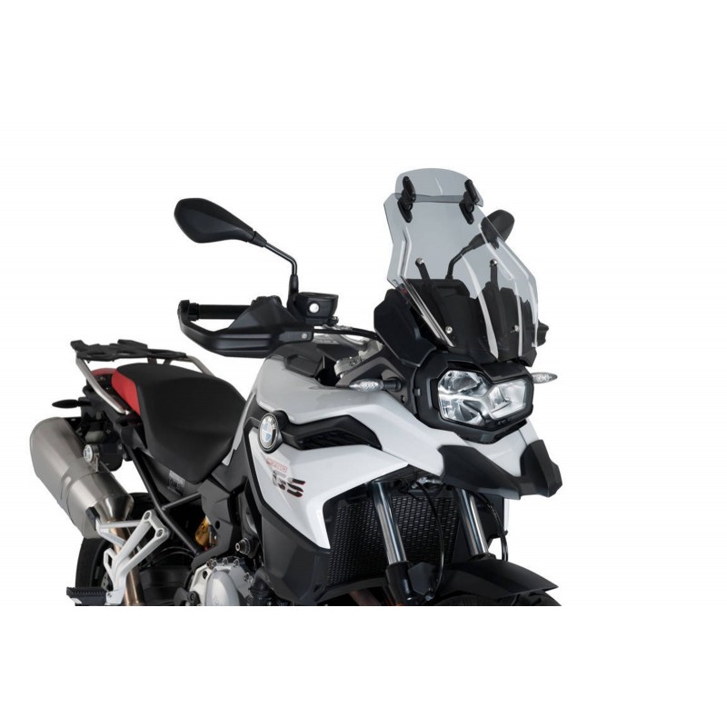 PUIG TOURING WINDSHIELD WITH DEFLECTOR BMW F 750 GS 2018-2020, LIGHT SMOKE