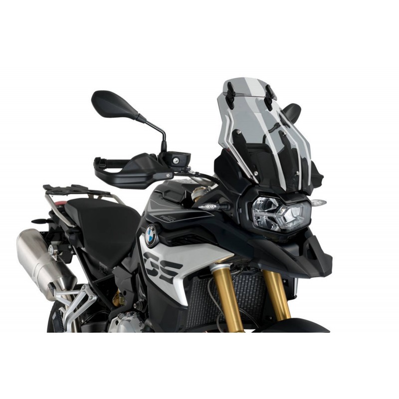 PUIG TOURING WINDSCHUTZSCHEIBE MIT DEFLEKTOR BMW F 850 GS 2018-2020, LEICHTER RAUCH