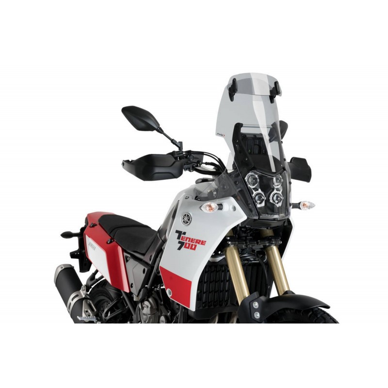 CUPOLINO PUIG TOURING CON DEFLETTORE YAMAHA TENERE 700 2019-2020, FUME CHIARO