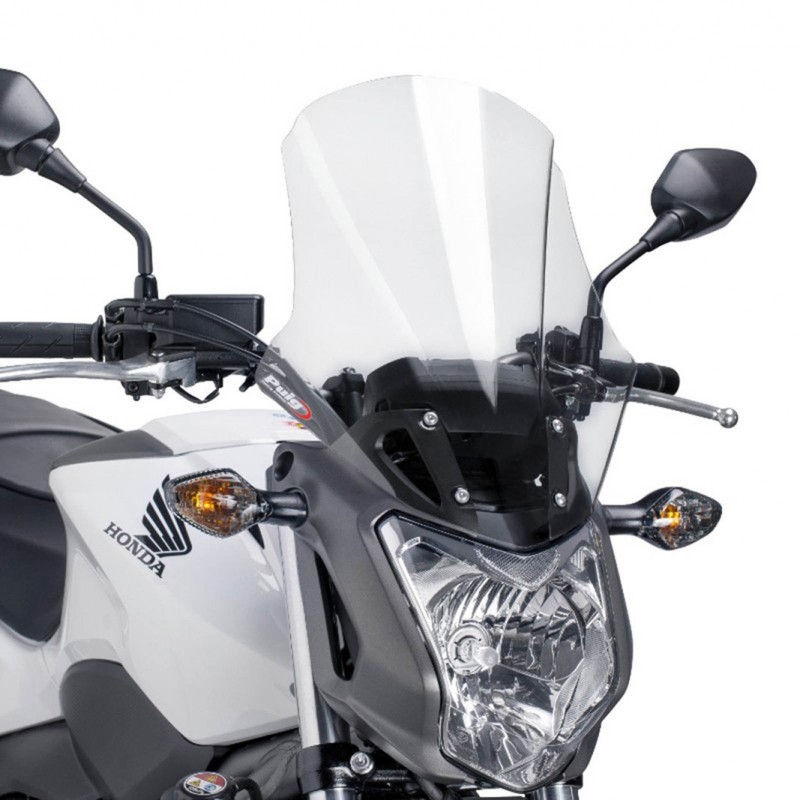 PUIG TOURING PLUS WINDSCHUTZSCHEIBE HONDA NC 750 S 2014-2015, TRANSPARENT