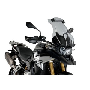 PUIG TOURING WINDSCHUTZSCHEIBE MIT DEFLEKTOR BMW F 850 GS 2021-2024, LEICHTER RAUCH