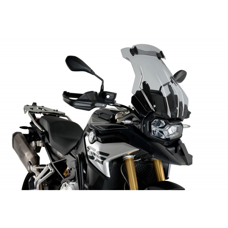 PUIG TOURING WINDSCHUTZSCHEIBE MIT DEFLEKTOR BMW F 850 GS 2021-2024, LEICHTER RAUCH