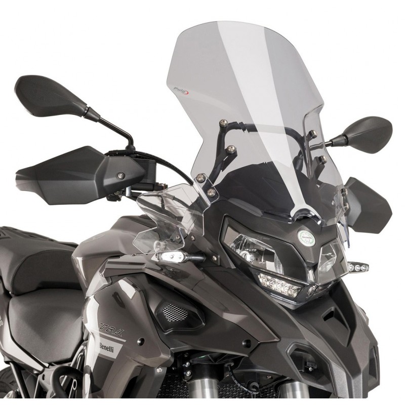 PUIG TOURING WINDSHIELD BENELLI TRK 502 X 2018-2020, LIGHT SMOKE