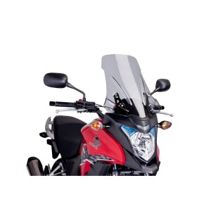 PUIG TOURING WINDSHIELD HONDA CB 500 X 2013-2015, LIGHT SMOKE