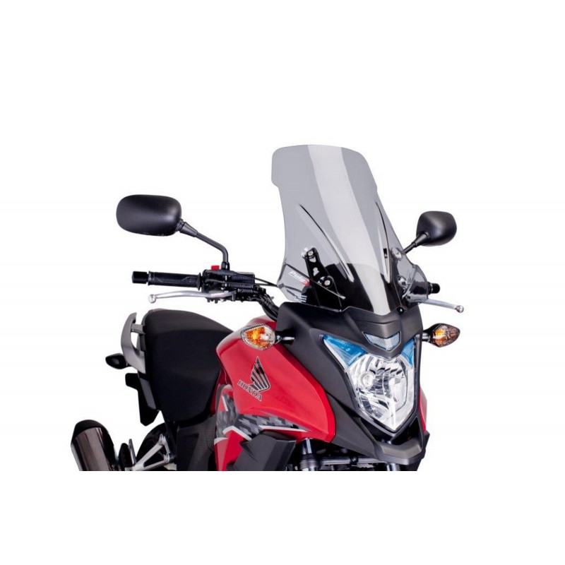 PUIG TOURING WINDSHIELD HONDA CB 500 X 2013-2015, LIGHT SMOKE