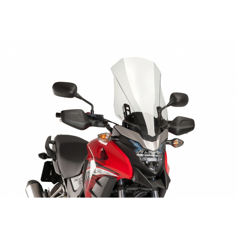 PUIG TOURING WINDSCHUTZSCHEIBE HONDA CB 500 X 2016-2018, TRANSPARENT