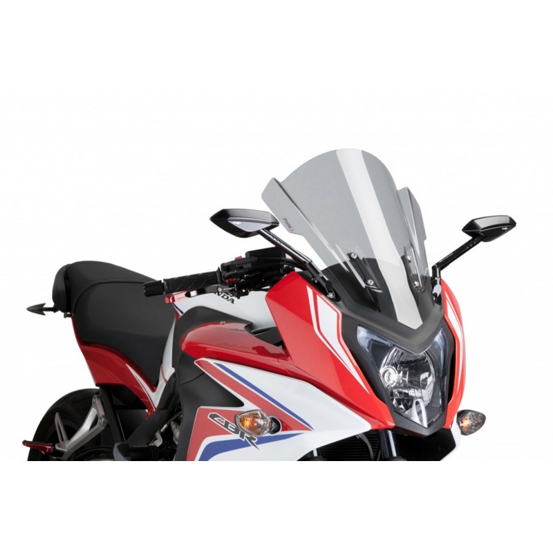 PUIG TOURING WINDSCHUTZSCHEIBE HONDA CBR 650 F 2017-2018, LEICHTER RAUCH