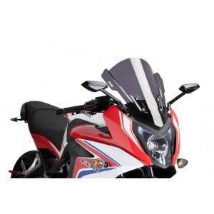 PUIG TOURING WINDSHIELD HONDA CBR 650 F 2017-2018, DARK SMOKE