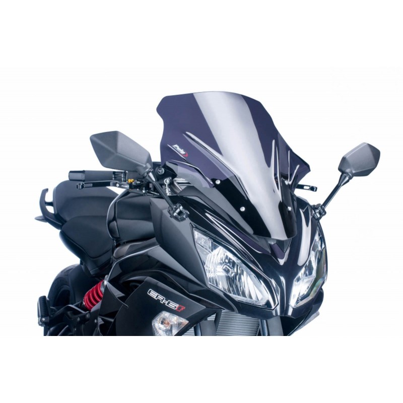 PARABRISAS PUIG TOURING KAWASAKI ER-6F 2012-2016, AHUMADO OSCURO