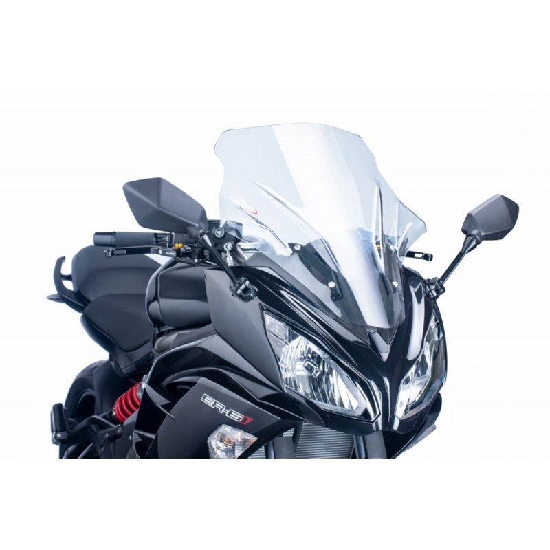 PUIG TOURING WINDSCHUTZSCHEIBE KAWASAKI ER-6F 2012-2016, TRANSPARENT