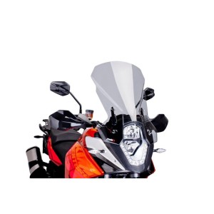 PUIG TOURING WINDSHIELD KTM 1090 ADVENTURE 2017-2019, LIGHT SMOKE