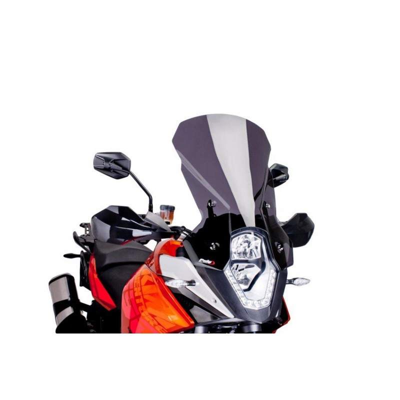 PUIG TOURING WINDSCHUTZSCHEIBE KTM 1090 ADVENTURE R 2017-2019, DUNKLE RAUCH