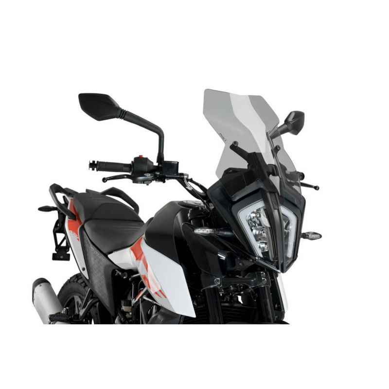 PUIG TOURING WINDSCHUTZSCHEIBE KTM 390 ADVENTURE 2020, LEICHTER RAUCH