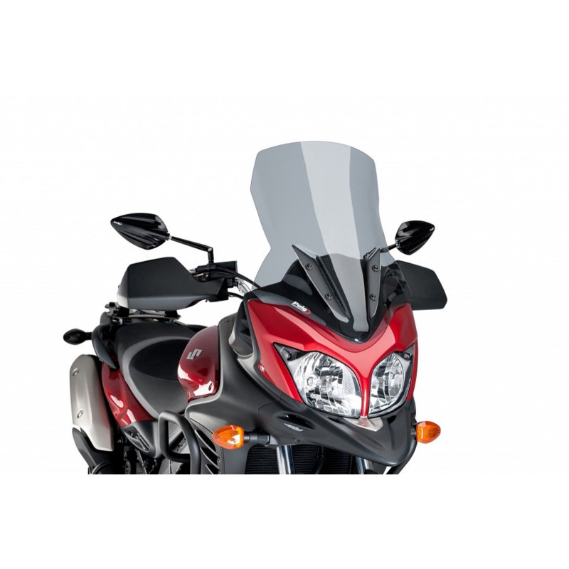 PUIG TOURING WINDSHIELD SUZUKI V-STROM 650 2012-2016, LIGHT SMOKE