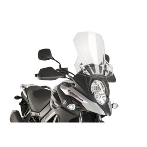 PUIG TOURING WINDSHIELD SUZUKI V-STROM 650 2017-2020, TRANSPARENT