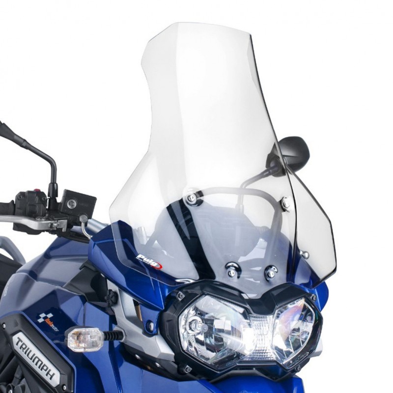 PUIG TOURING WINDSHIELD TRIUMPH TIGER EXPLORER 1200 2012-2015, TRANSPARENT