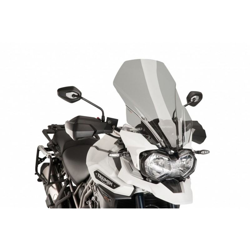 CUPOLINO PUIG TOURING TRIUMPH TIGER EXPLORER 1200 XC 2016-2017, FUME CHIARO