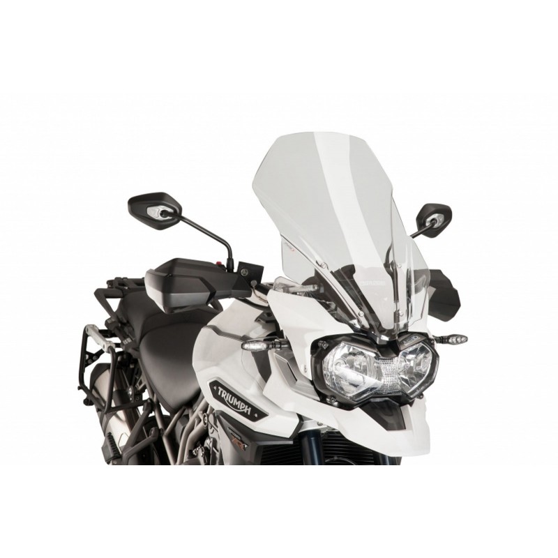 PUIG TOURING WINDSCHUTZSCHEIBE TRIUMPH TIGER EXPLORER 1200 XR 2016-2017, TRANSPARENT