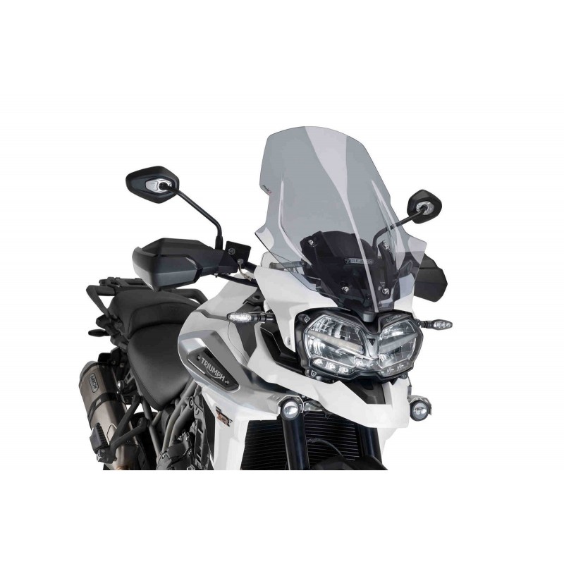 PARABRISAS PUIG TOURING TRIUMPH TIGERŸEXPLORER 1200 XC 2018-2020, AHUMADO CLARO