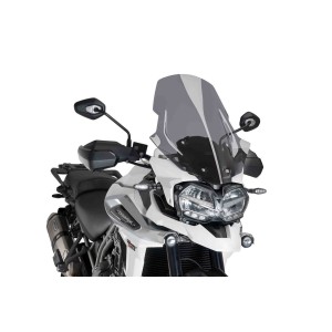 PUIG TOURING WINDSCREEN TRIUMPH TIGERŸEXPLORER 1200 XC 2018-2020, DARK SMOKE