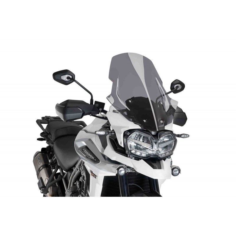 PUIG TOURING WINDSCREEN TRIUMPH TIGERŸEXPLORER 1200 XC 2018-2020, DARK SMOKE