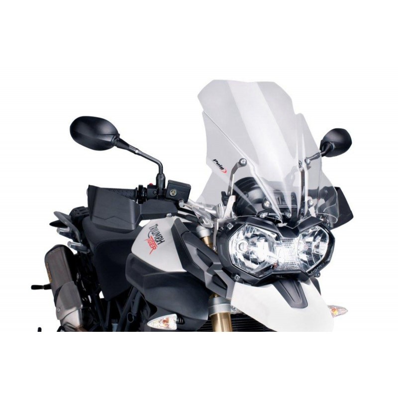 PUIG TOURING WINDSCHUTZSCHEIBE TRIUMPH TIGER 800 2011-2014, TRANSPARENT