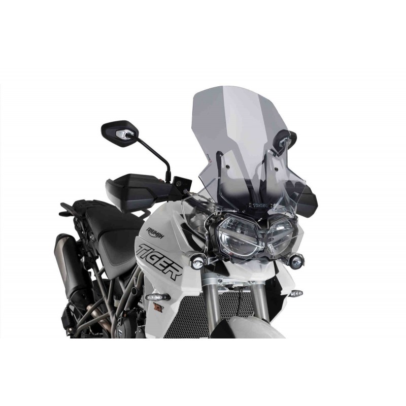 PARABRISAS PUIG TOURING TRIUMPH TIGER 800 XR 2018-2020, AHUMADO CLARO