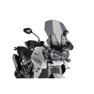PUIG TOURING WINDSCHUTZSCHEIBE TRIUMPH TIGER 800 XR 2018-2020, DUNKLE RAUCH