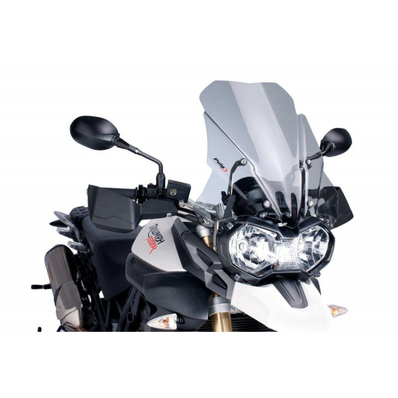 PUIG TOURING WINDSCHUTZSCHEIBE TRIUMPH TIGER 800 XC 2015-2017, LEICHTER RAUCH