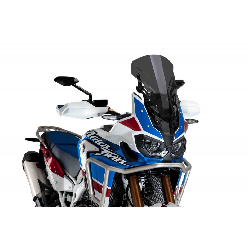 ADJUSTABLE SPORT WINDSCREEN HONDA AFRICA TWIN 1000 ADVENTURE SPORT REGOLABILES 2018-2019, DARK SMOKE